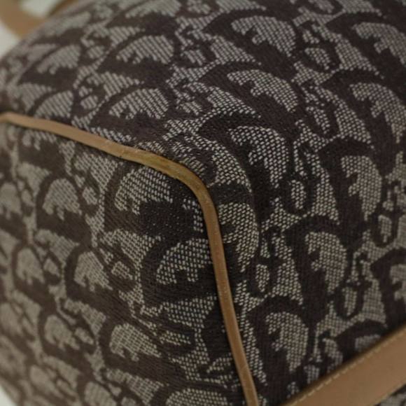 CHRISTIAN DIOR Trotter Canvas Boston Bag Beige Brown Auth 58623 - Picture 11 of 16